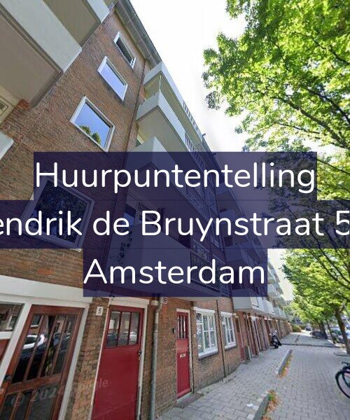 Foto gevel Huurpuntentelling voor Hendrik de Bruynstraat 5-1, Amsterdam