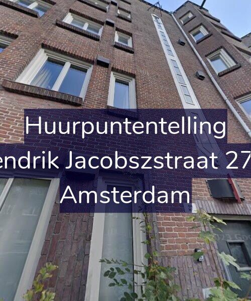 Foto gevel Huurpuntentelling voor Hendrik Jacobszstraat 27-1, Amsterdam