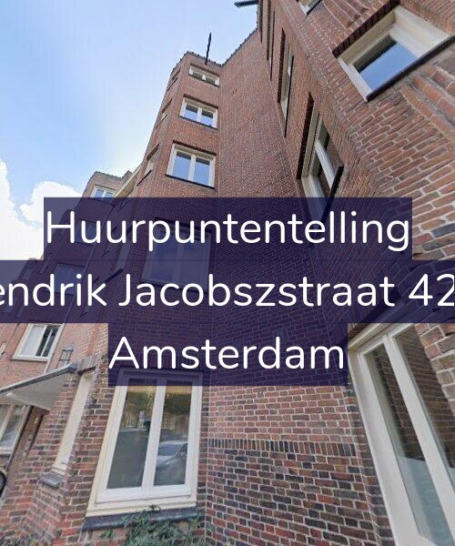 Foto gevel Huurpuntentelling voor Hendrik Jacobszstraat 42-3, Amsterdam