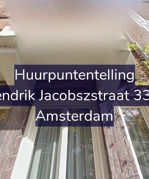 Foto gevel Huurpuntentelling voor Hendrik Jacobszstraat 33-1, Amsterdam