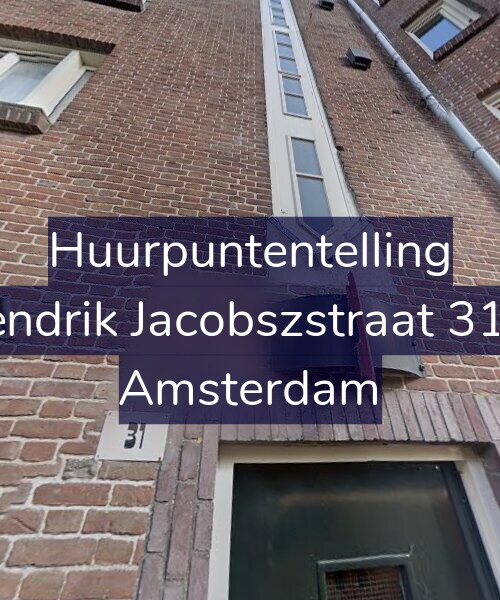 Foto gevel Huurpuntentelling voor Hendrik Jacobszstraat 31-1, Amsterdam