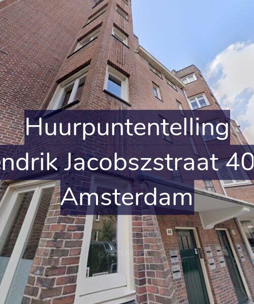 Foto gevel Huurpuntentelling voor Hendrik Jacobszstraat 40-H, Amsterdam
