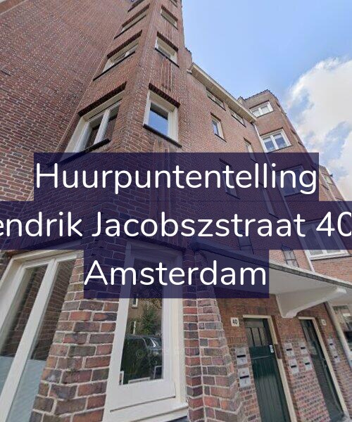 Foto gevel Huurpuntentelling voor Hendrik Jacobszstraat 40-1, Amsterdam