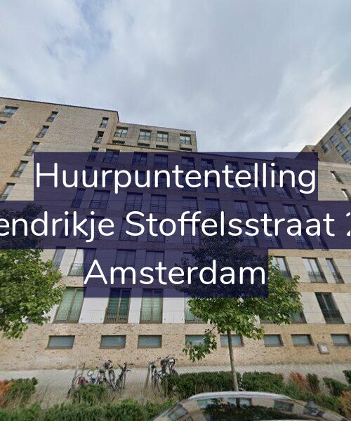 Foto gevel Huurpuntentelling voor Hendrikje Stoffelsstraat 23, Amsterdam