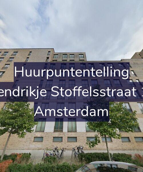 Foto gevel Huurpuntentelling voor Hendrikje Stoffelsstraat 19, Amsterdam