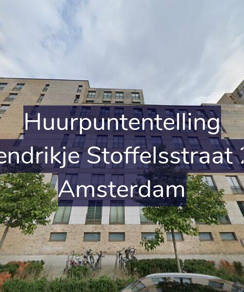 Foto gevel Huurpuntentelling voor Hendrikje Stoffelsstraat 20, Amsterdam