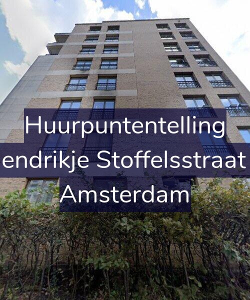 Foto gevel Huurpuntentelling voor Hendrikje Stoffelsstraat 7, Amsterdam