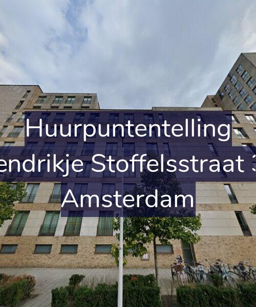 Foto gevel Huurpuntentelling voor Hendrikje Stoffelsstraat 33, Amsterdam