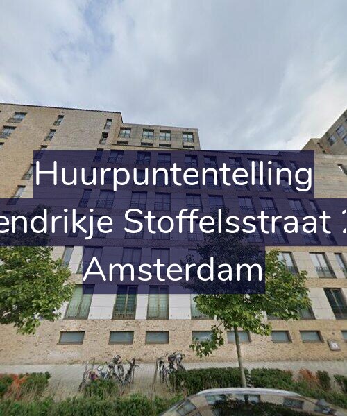 Foto gevel Huurpuntentelling voor Hendrikje Stoffelsstraat 22, Amsterdam