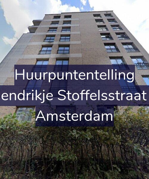 Foto gevel Huurpuntentelling voor Hendrikje Stoffelsstraat 4, Amsterdam