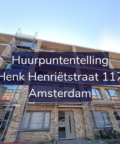 Foto gevel Huurpuntentelling voor Henk Henriëtstraat 117, Amsterdam