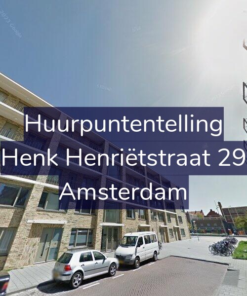 Foto gevel Huurpuntentelling voor Henk Henriëtstraat 29, Amsterdam