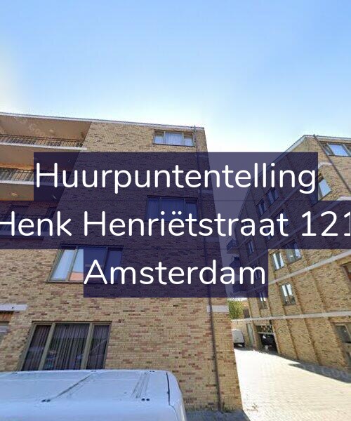 Foto gevel Huurpuntentelling voor Henk Henriëtstraat 121, Amsterdam