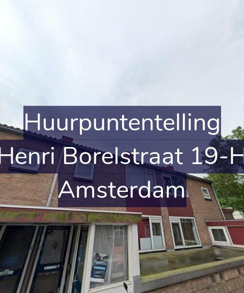 Foto gevel Huurpuntentelling voor Henri Borelstraat 19-H, Amsterdam