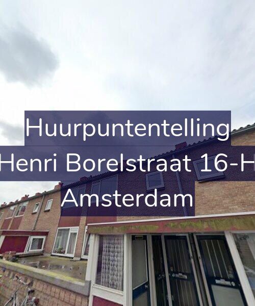 Foto gevel Huurpuntentelling voor Henri Borelstraat 16-H, Amsterdam