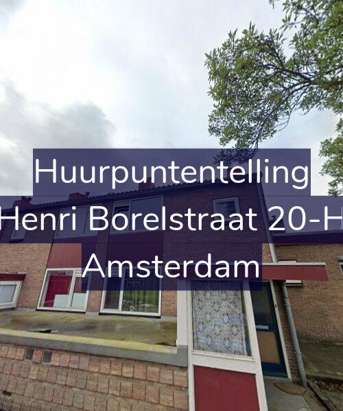 Foto gevel Huurpuntentelling voor Henri Borelstraat 20-H, Amsterdam