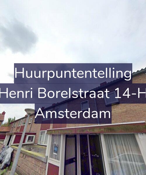 Foto gevel Huurpuntentelling voor Henri Borelstraat 14-H, Amsterdam