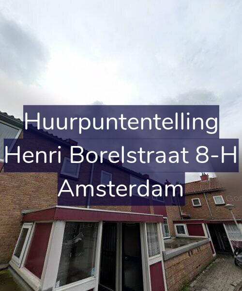 Foto gevel Huurpuntentelling voor Henri Borelstraat 8-H, Amsterdam