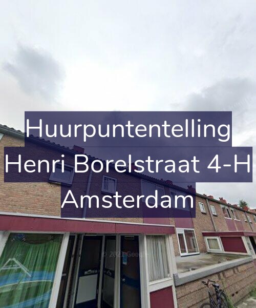 Foto gevel Huurpuntentelling voor Henri Borelstraat 4-H, Amsterdam