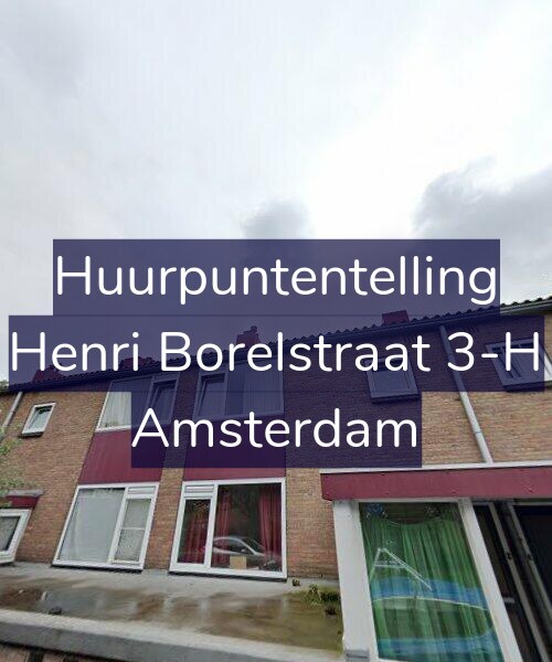 Foto gevel Huurpuntentelling voor Henri Borelstraat 3-H, Amsterdam