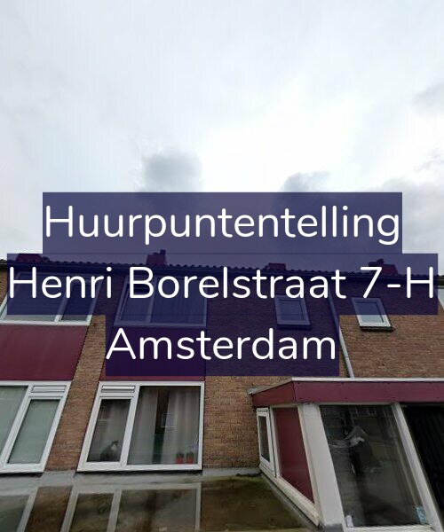 Foto gevel Huurpuntentelling voor Henri Borelstraat 7-H, Amsterdam