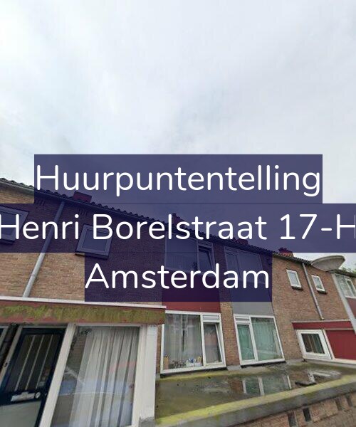 Foto gevel Huurpuntentelling voor Henri Borelstraat 17-H, Amsterdam
