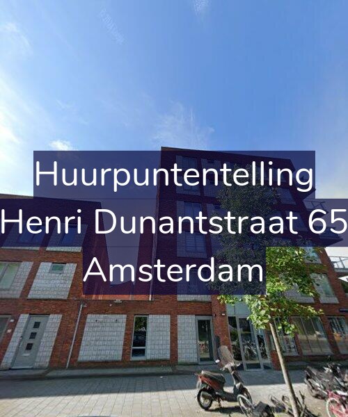 Foto gevel Huurpuntentelling voor Henri Dunantstraat 65, Amsterdam