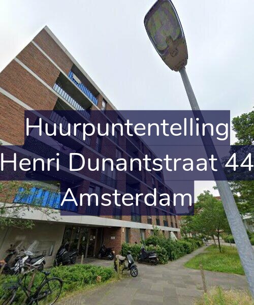 Foto gevel Huurpuntentelling voor Henri Dunantstraat 44, Amsterdam