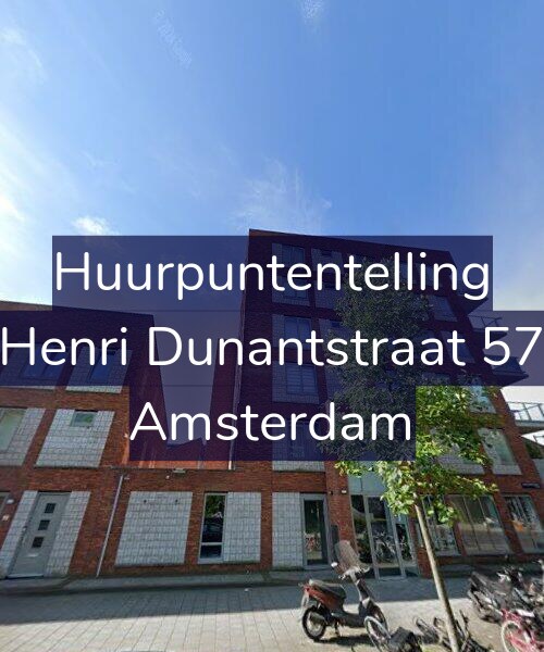 Foto gevel Huurpuntentelling voor Henri Dunantstraat 57, Amsterdam