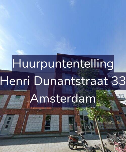Foto gevel Huurpuntentelling voor Henri Dunantstraat 33, Amsterdam
