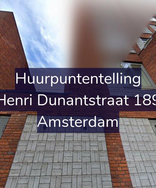 Foto gevel Huurpuntentelling voor Henri Dunantstraat 189, Amsterdam