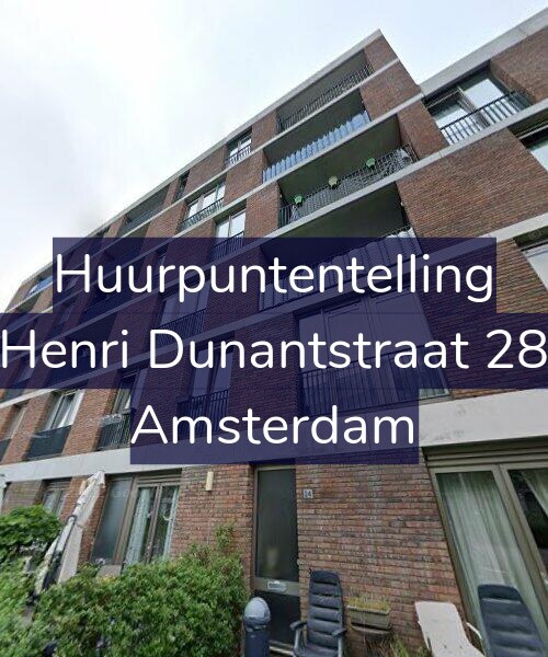 Foto gevel Huurpuntentelling voor Henri Dunantstraat 28, Amsterdam