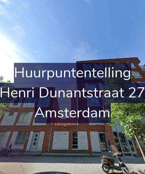Foto gevel Huurpuntentelling voor Henri Dunantstraat 27, Amsterdam