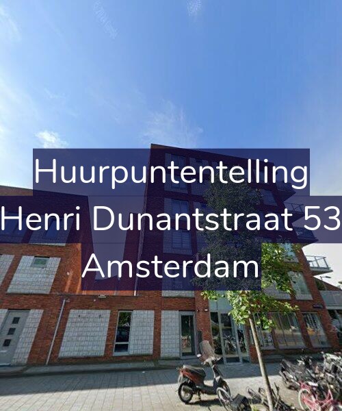 Foto gevel Huurpuntentelling voor Henri Dunantstraat 53, Amsterdam