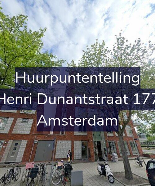 Foto gevel Huurpuntentelling voor Henri Dunantstraat 177, Amsterdam