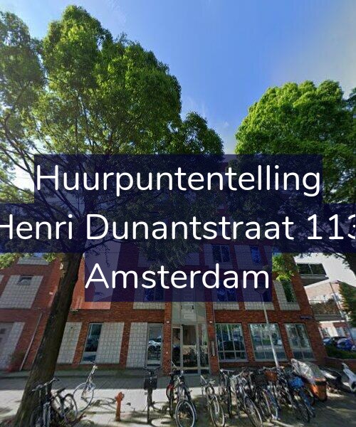 Foto gevel Huurpuntentelling voor Henri Dunantstraat 113, Amsterdam