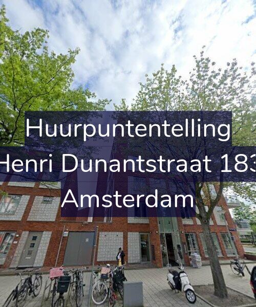 Foto gevel Huurpuntentelling voor Henri Dunantstraat 183, Amsterdam