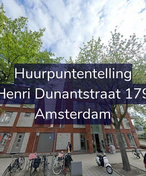 Foto gevel Huurpuntentelling voor Henri Dunantstraat 179, Amsterdam