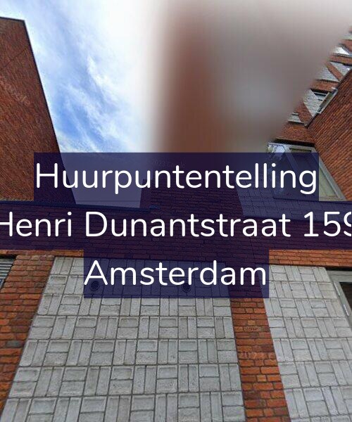 Foto gevel Huurpuntentelling voor Henri Dunantstraat 159, Amsterdam