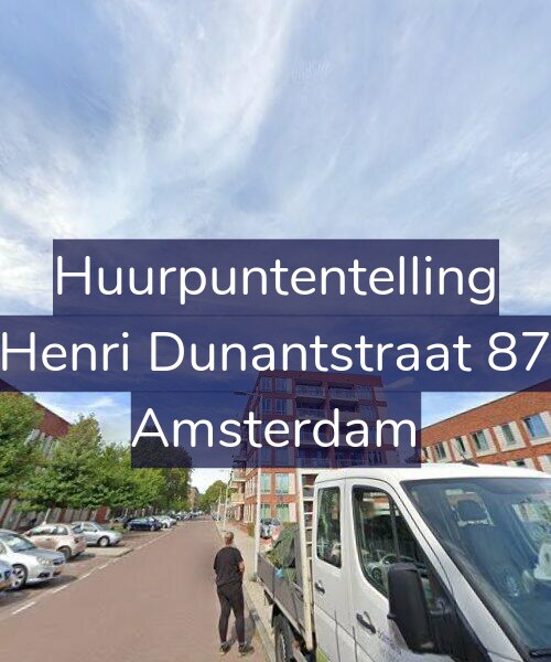 Foto gevel Huurpuntentelling voor Henri Dunantstraat 87, Amsterdam