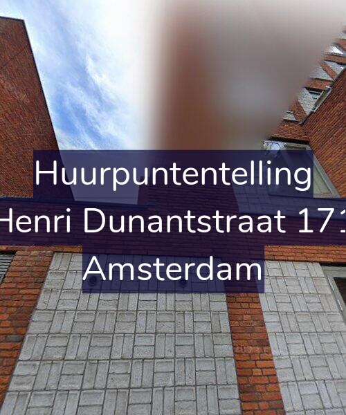 Foto gevel Huurpuntentelling voor Henri Dunantstraat 171, Amsterdam