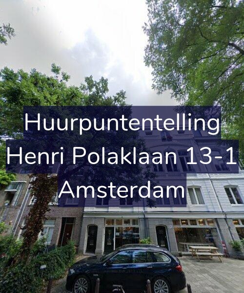 Foto gevel Huurpuntentelling voor Henri Polaklaan 13-1, Amsterdam