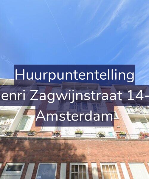 Foto gevel Huurpuntentelling voor Henri Zagwijnstraat 14-2, Amsterdam