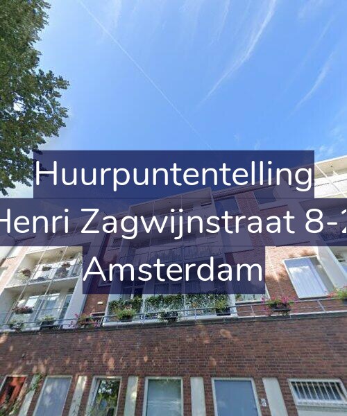 Foto gevel Huurpuntentelling voor Henri Zagwijnstraat 8-2, Amsterdam
