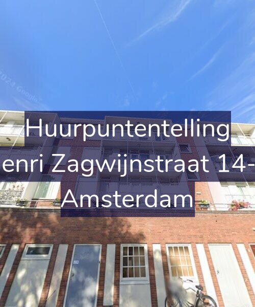 Foto gevel Huurpuntentelling voor Henri Zagwijnstraat 14-1, Amsterdam