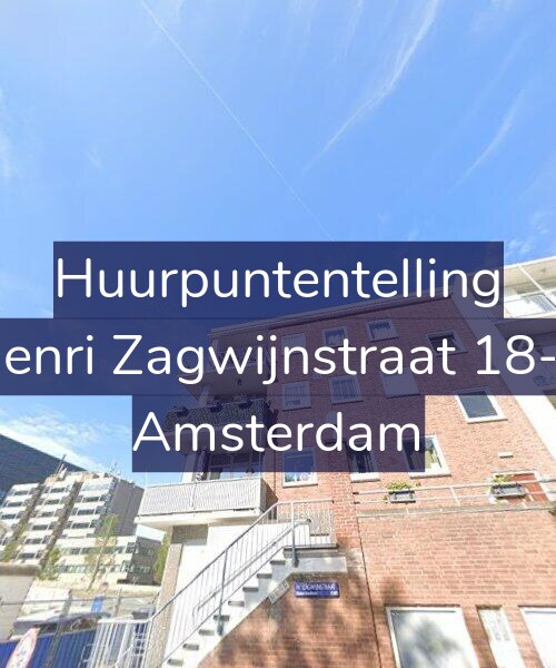 Foto gevel Huurpuntentelling voor Henri Zagwijnstraat 18-2, Amsterdam