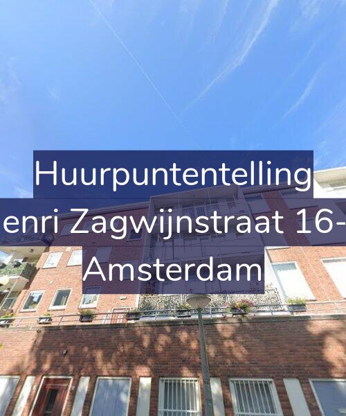 Foto gevel Huurpuntentelling voor Henri Zagwijnstraat 16-2, Amsterdam