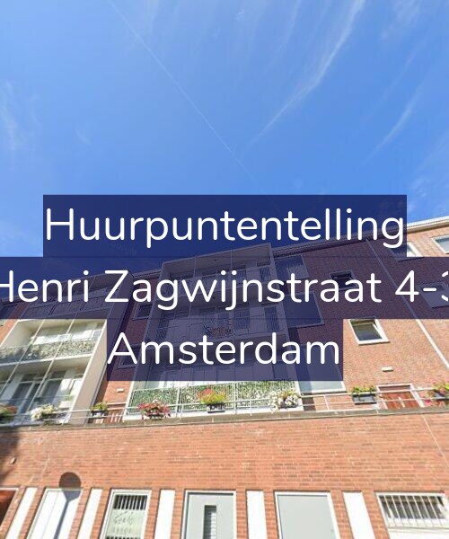 Foto gevel Huurpuntentelling voor Henri Zagwijnstraat 4-3, Amsterdam
