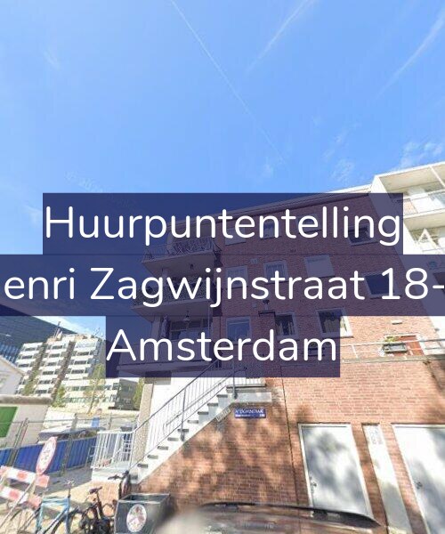 Foto gevel Huurpuntentelling voor Henri Zagwijnstraat 18-1, Amsterdam