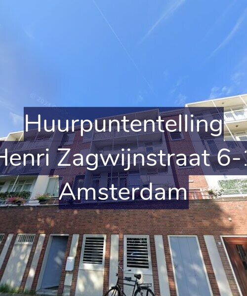 Foto gevel Huurpuntentelling voor Henri Zagwijnstraat 6-1, Amsterdam